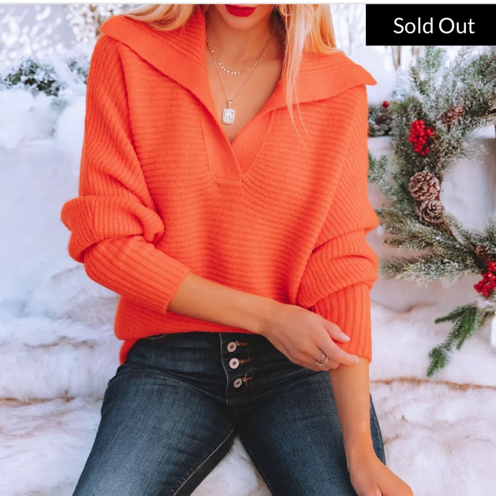 Vici Collared Knit Sweater